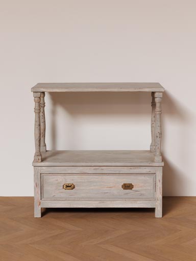 Grey console 1 drawer Carthage