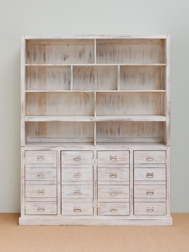 Shelf with 4 doors false drawers