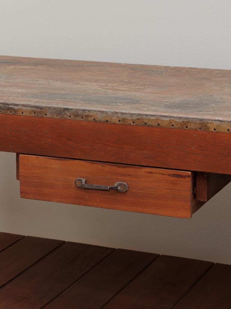 Three levels console with zinc style top - 5