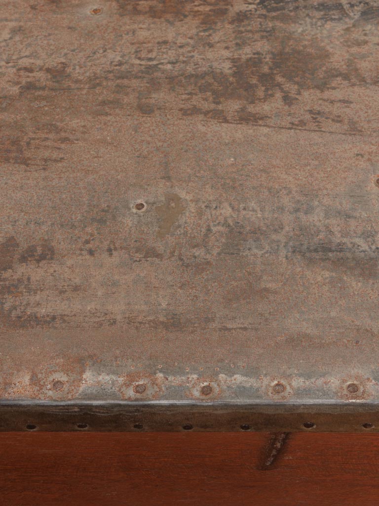 Three levels console with zinc style top - 6