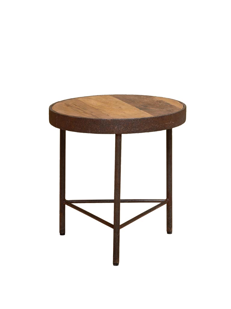 Table d'appoint métal rouillé Rusta - 2