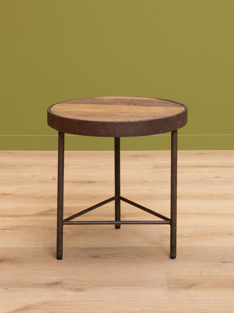 Table d'appoint métal rouillé Rusta - 3