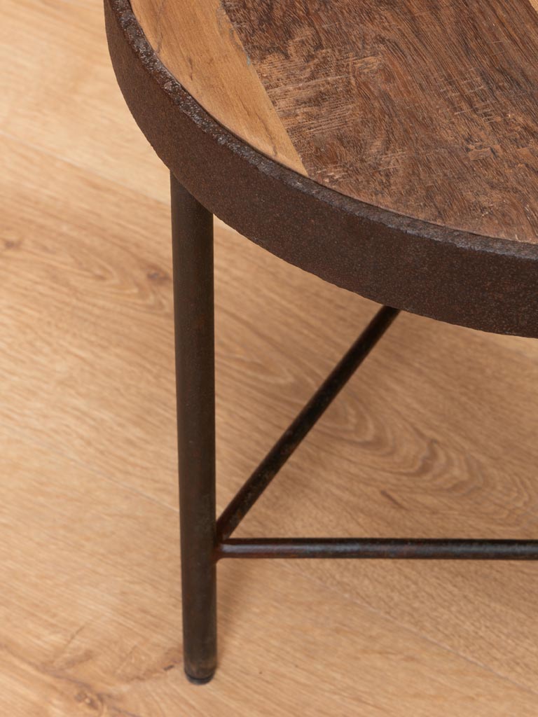 Table d'appoint métal rouillé Rusta - 4