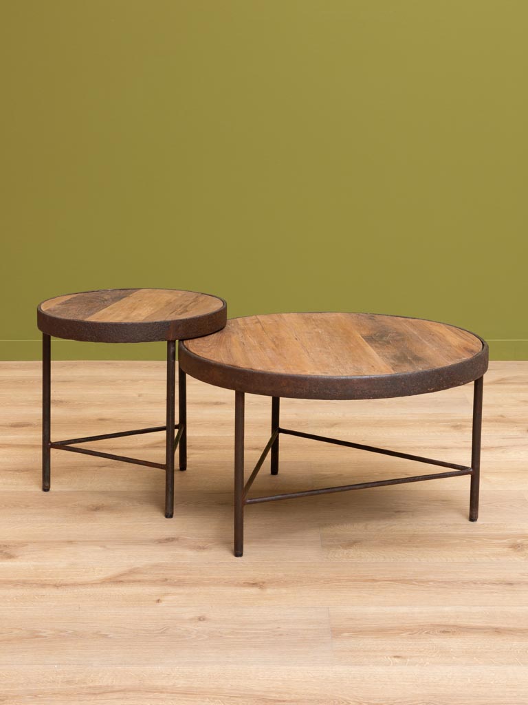 Table basse métal rouillé Rusta - 5