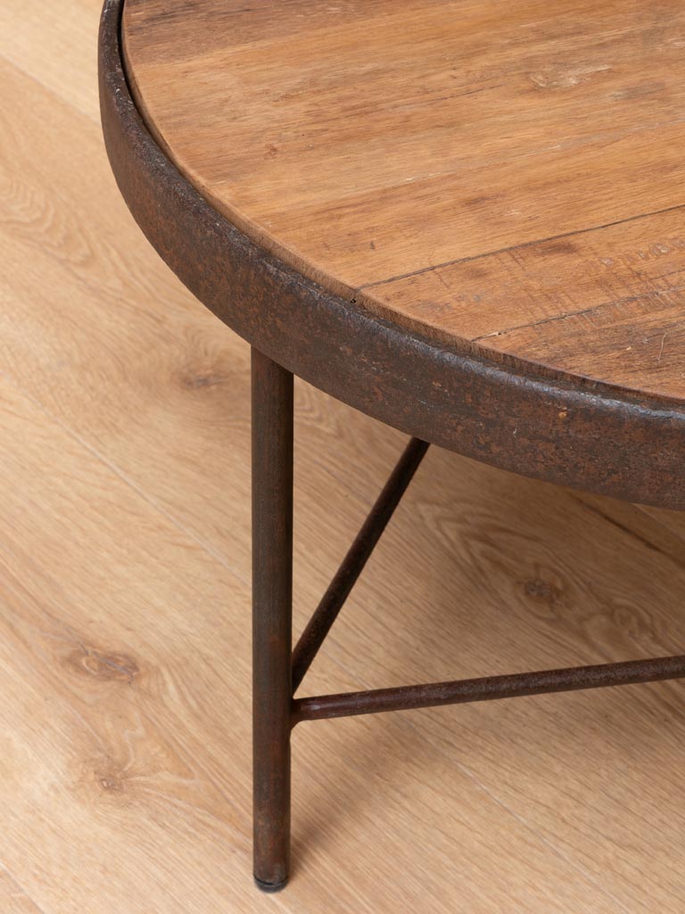 Table basse métal rouillé Rusta - 4