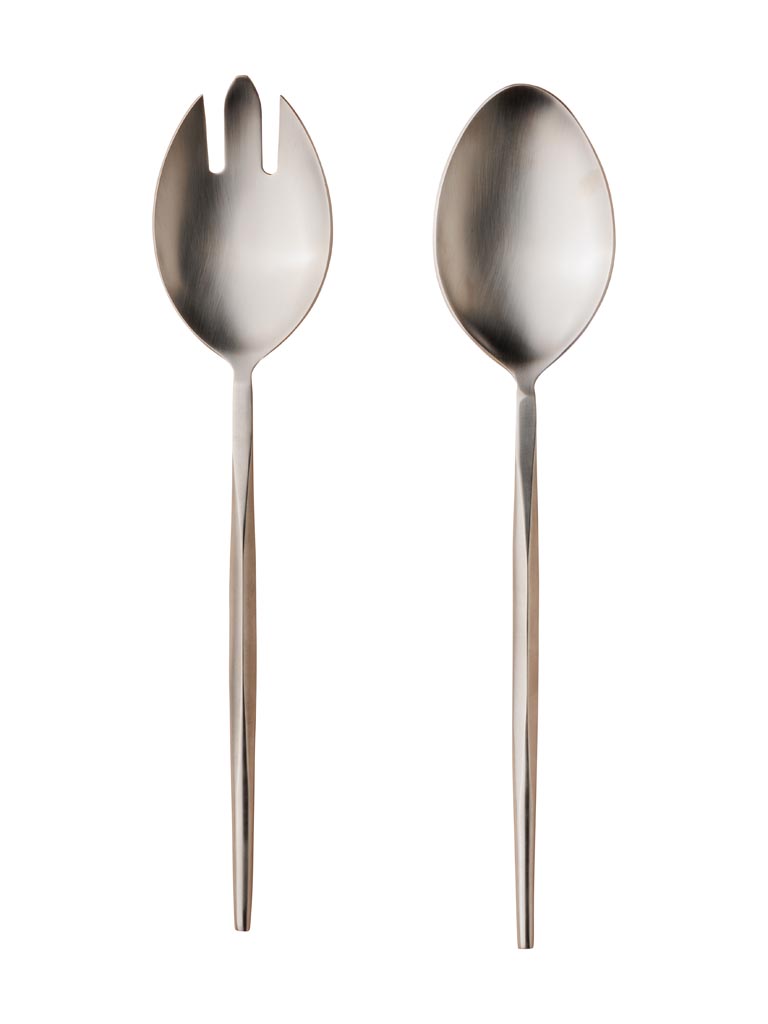 S/2 salad servers mat finish - 2