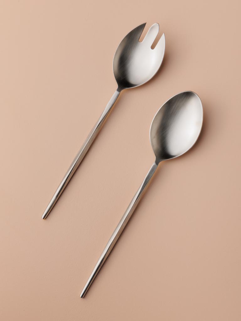 S/2 salad servers mat finish - 3