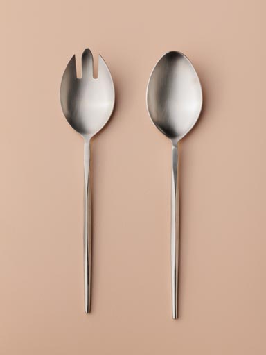 S/2 salad servers mat finish