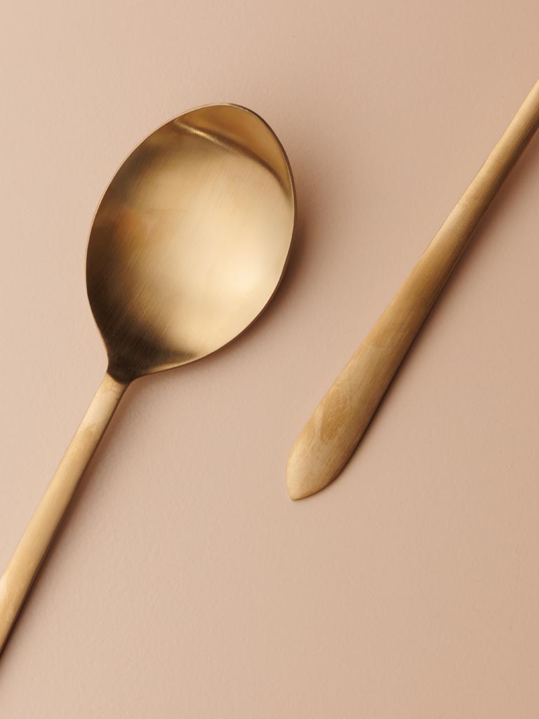 S/2 salad servers rose gold finish - 4