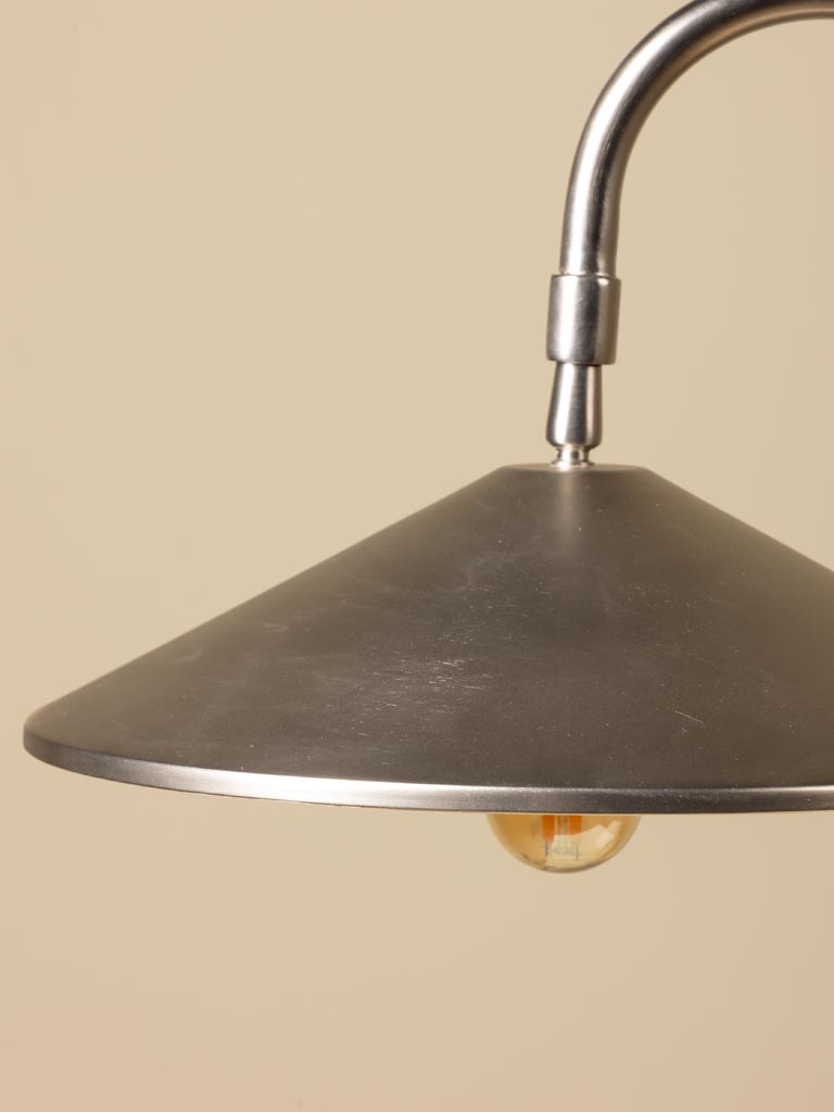 Lamp square travertine base Kromis - 4