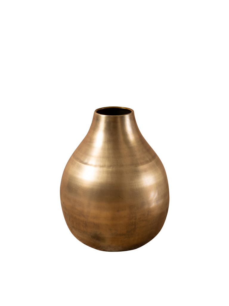 Medium brass patina vase - 2