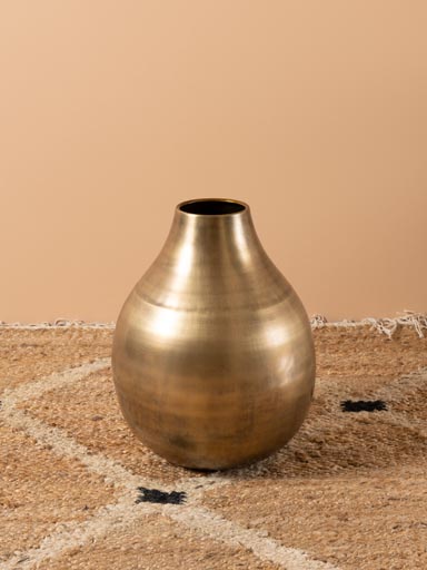 Medium brass patina vase