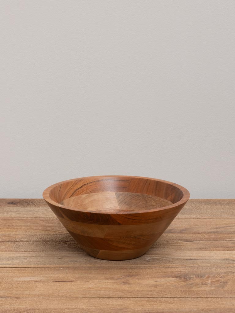 S/2 mix wood salad bowls - 2