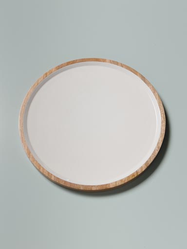 White round tray