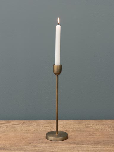 Bougeoir doré simple