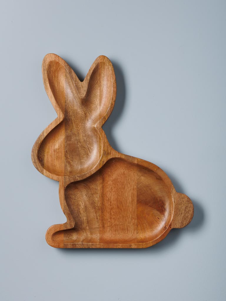 Trinket tray wooden rabbit - 1