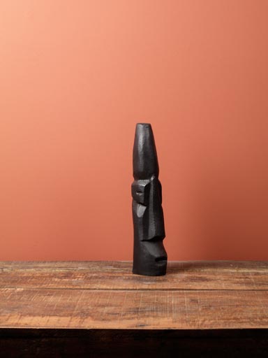 Sculpture noire 2 étages long nez
