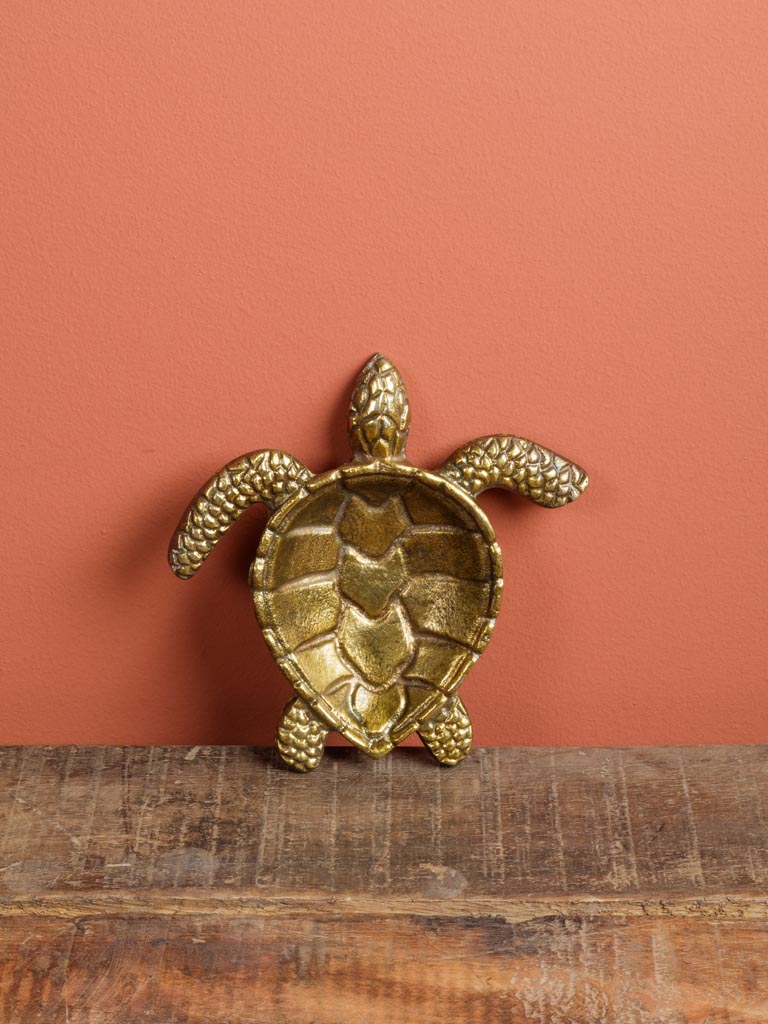 Vide poche tortue dorée - 1