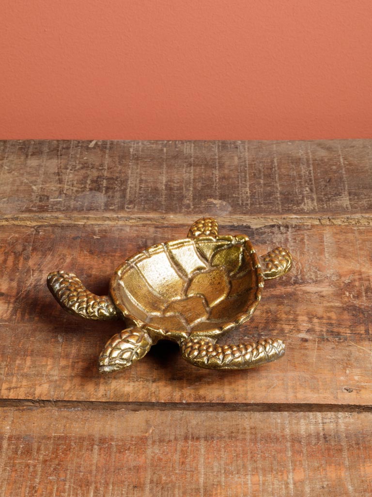 Vide poche tortue dorée - 3