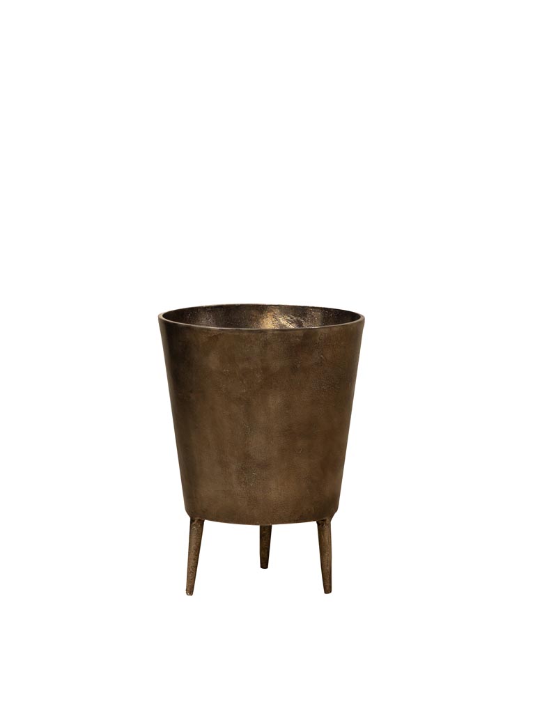Wine bucket on stand antique silver - 2