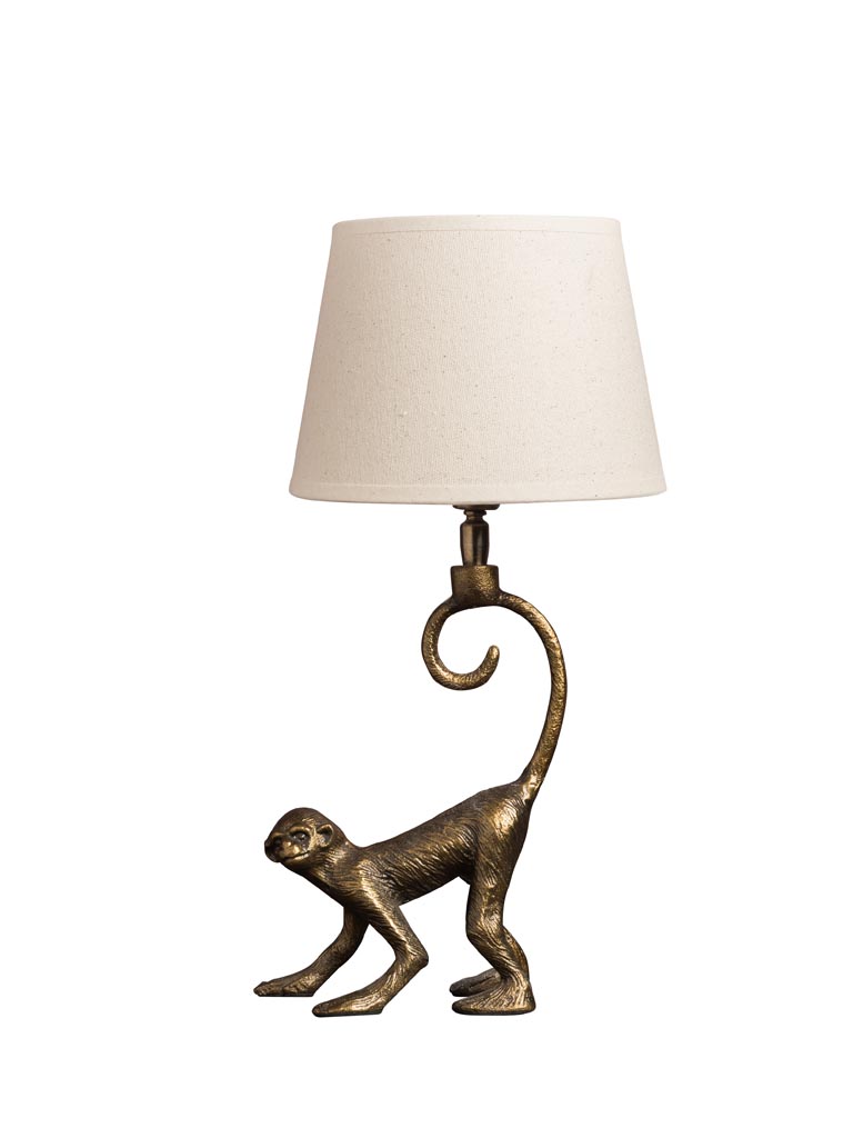 Lamp golden monkey high tail (20) classic shade (Lampshade included) - 2