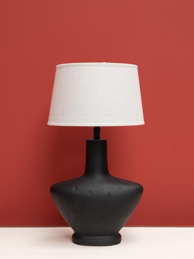 Black lamp Théa (30) classic shade (Lampshade included)