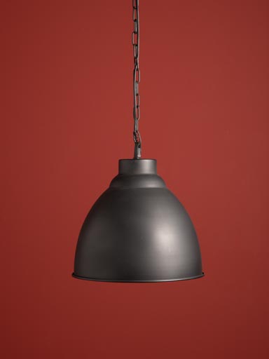 Hanging lamp black cloche