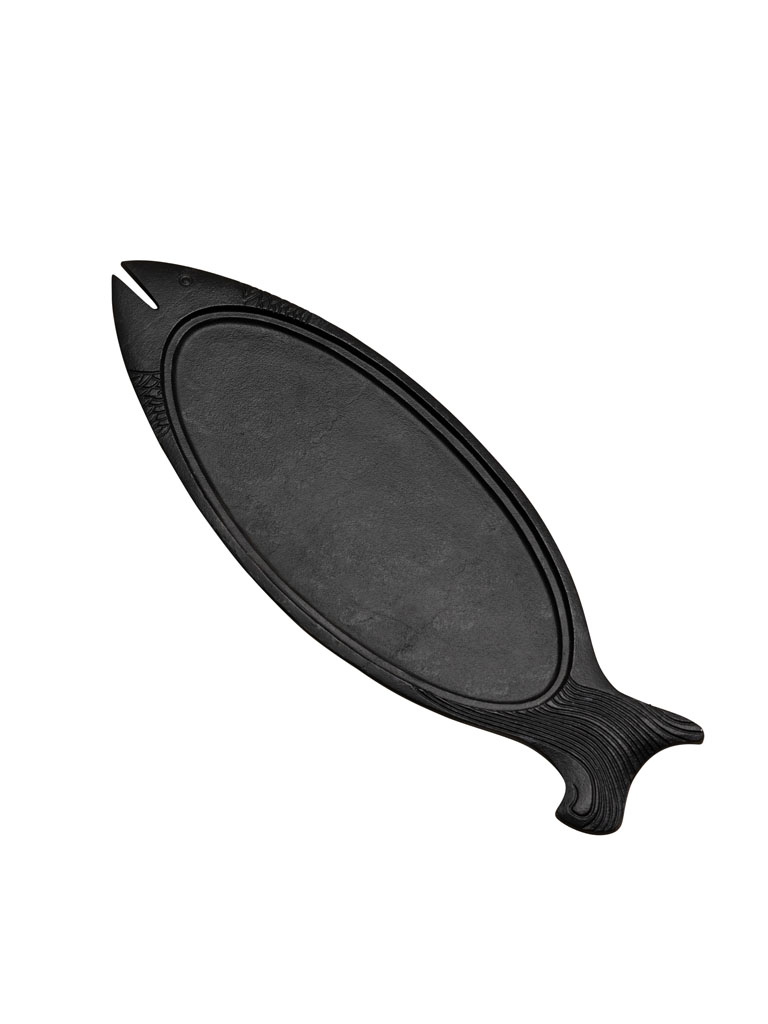 Black aluminium fish dish - 2