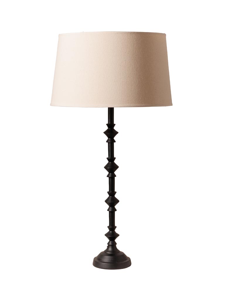 Black round base lamp - 2