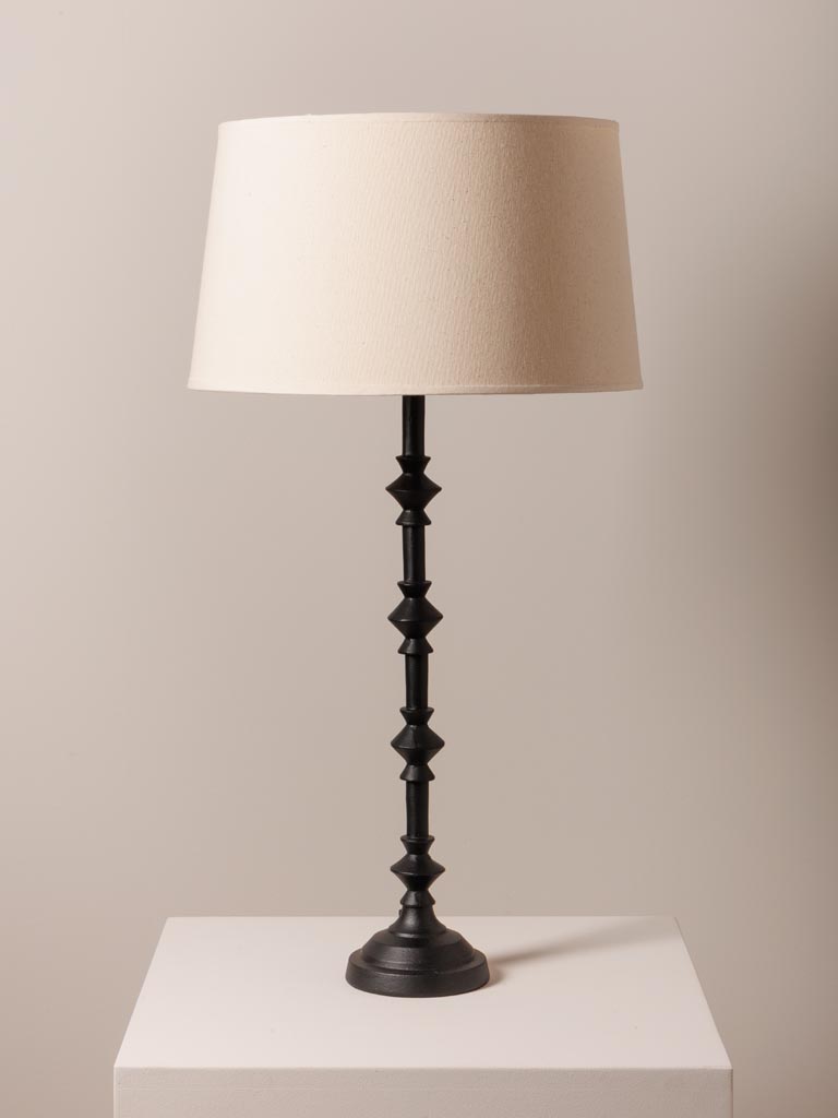 Black round base lamp - 1