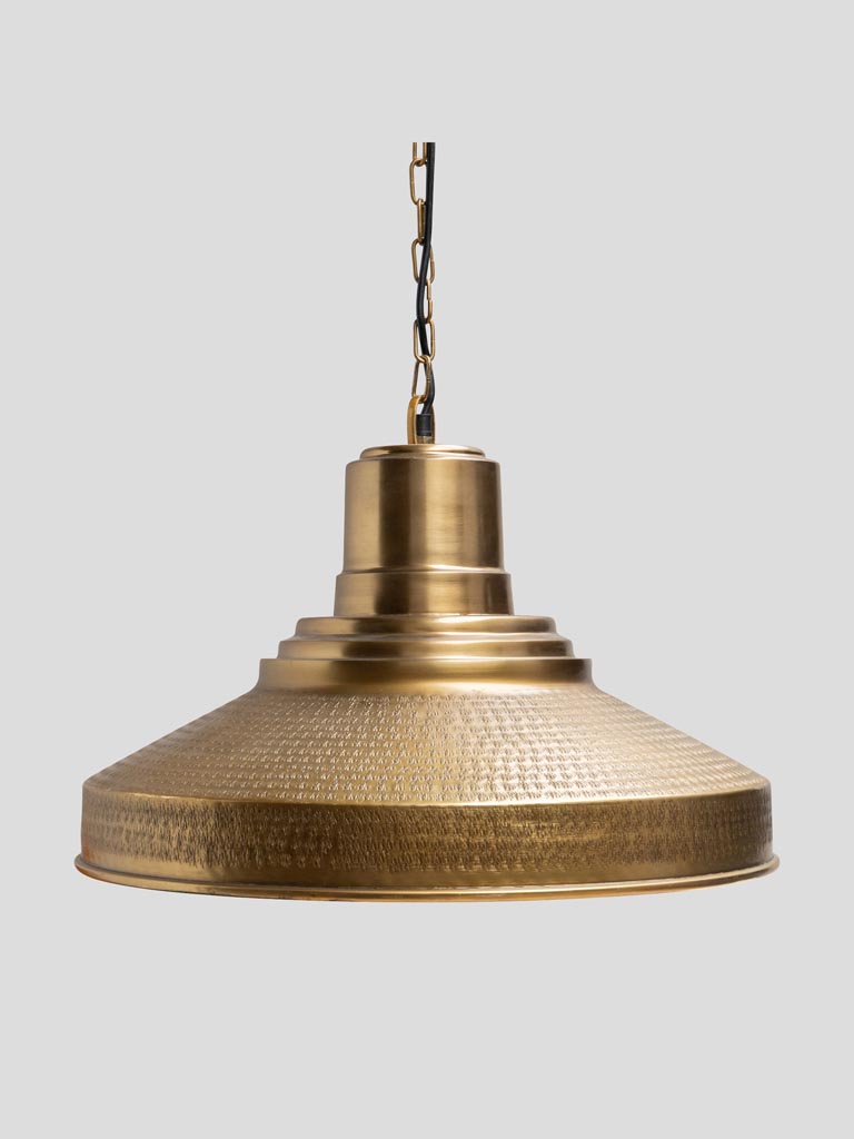 Golden metal hanging lamp Samia - 1