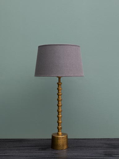 Lamp golden rungs (30) classic shade (Lampshade included)