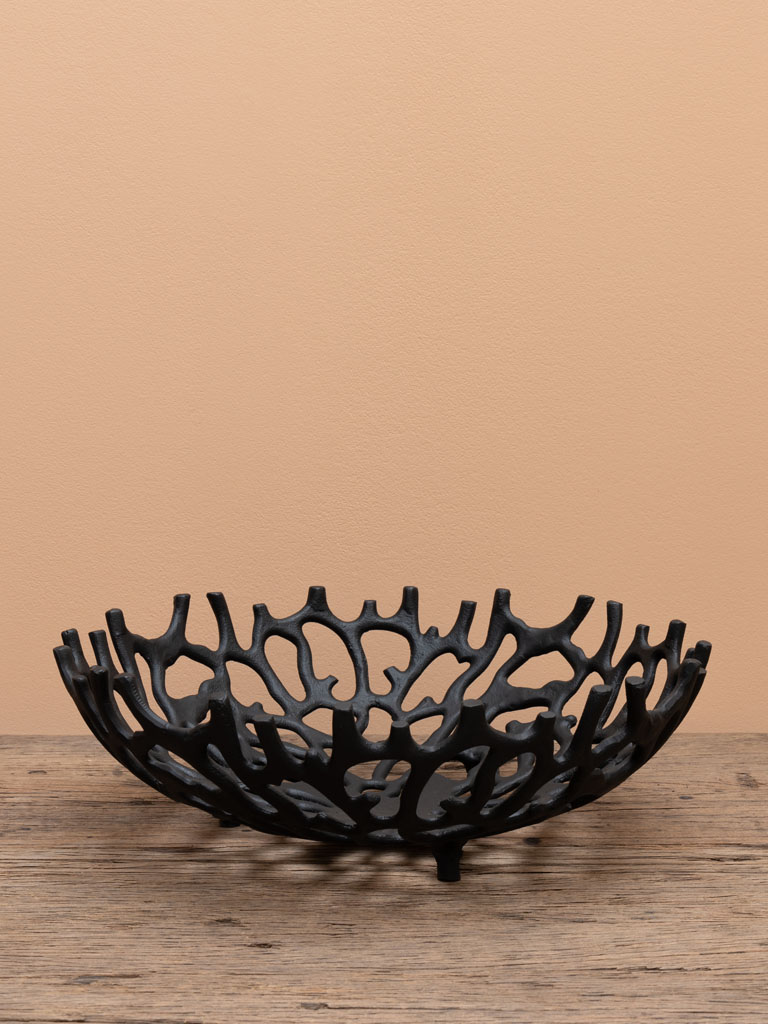 Black coral aluminium basket - 1