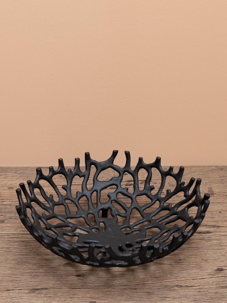 Black coral aluminium basket - 3