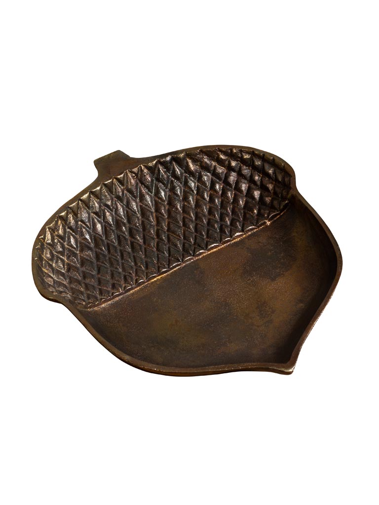 Accorn tray brown patina - 2