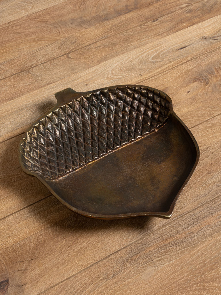 Accorn tray brown patina - 1