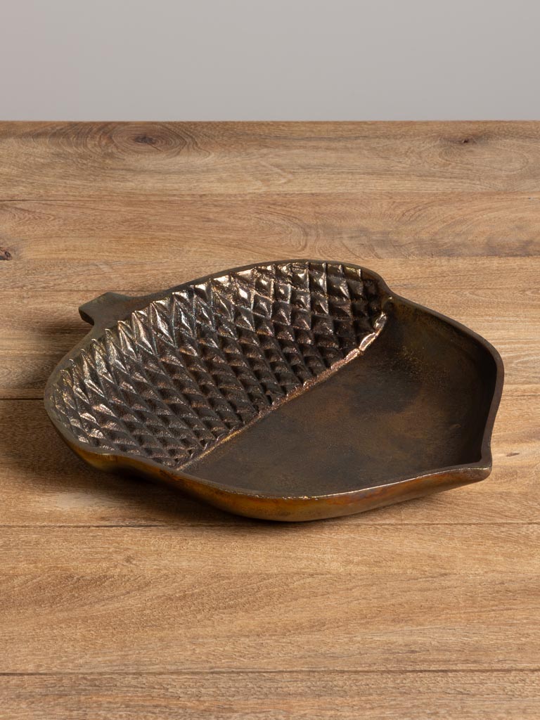 Accorn dish brown patina - 3