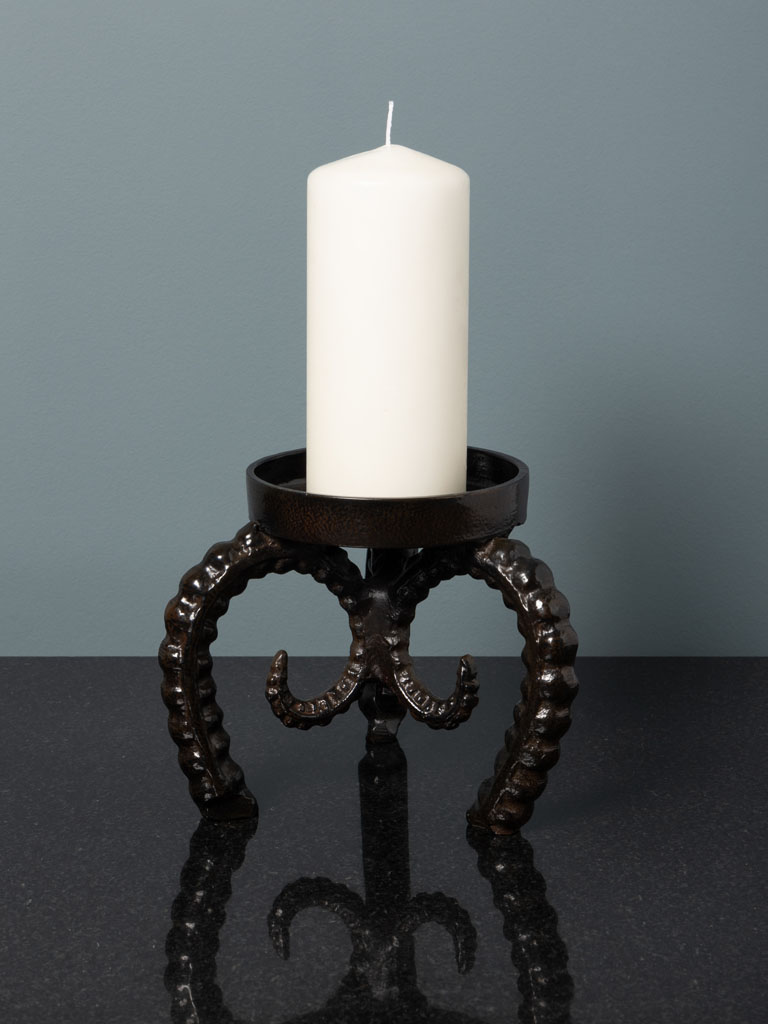 Candle stand mountain sheep horns - 1