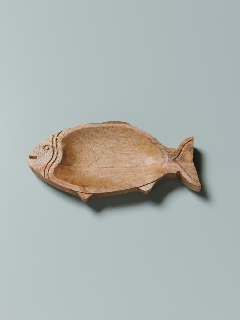 Small fish dish in wood - 3