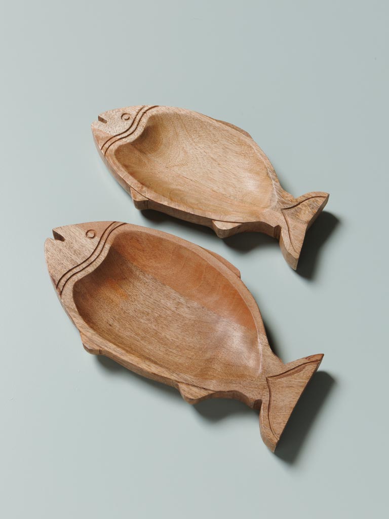 Small fish dish in wood - 5