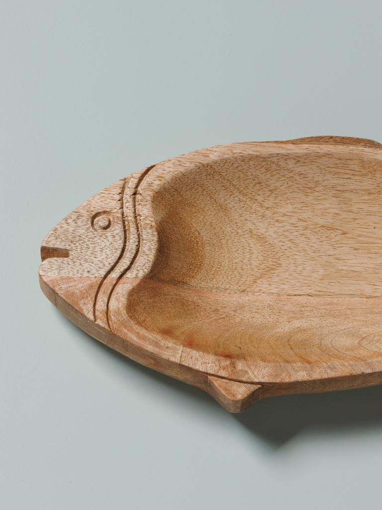 Small fish dish in wood - 4