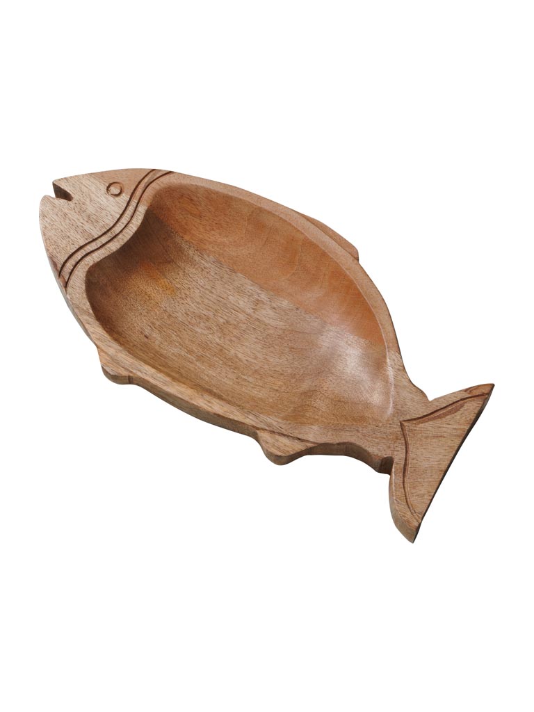 Fish dish in wood - 2