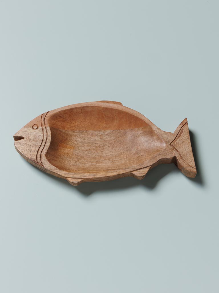 Fish dish in wood - 3