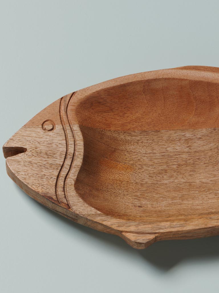 Fish dish in wood - 5