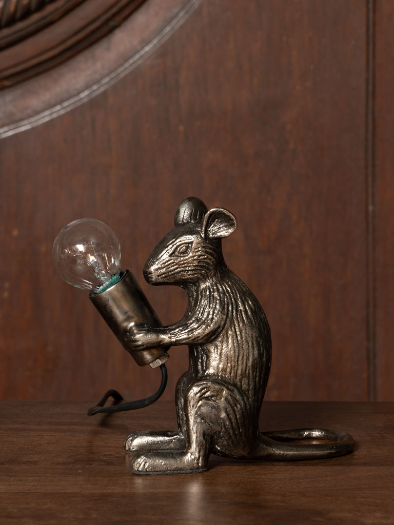Table lamp silver mouse Gonzales - 1