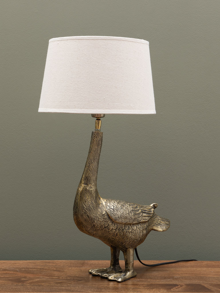 Table lamp golden Colvert (Lampshade included) - 1