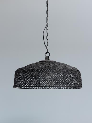 Black braided iron hanging lamp Feist