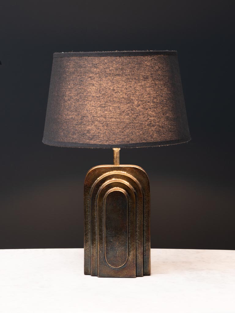 Table lamp gold Art-Deco (Lampshade included) - 4