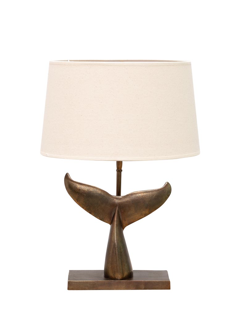Table lamp whale tail (Lampshade included) - 2