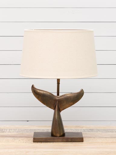 Table lamp whale tail (Lampshade included)